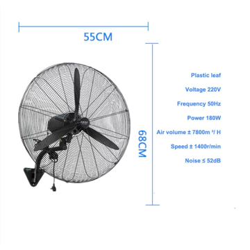 55cm Quạt công nghiệp quạt sàn quạt điện công suất lớn (bao bì quá lớn, cùng một model chỉ giới hạn 2 chiếc)