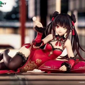 Hàng sẵn có Chất lượng cao Hẹn hò chiến đấu Tokisaki Crazy Three Trung Quốc Hand-Made Sườn xám Đồ bơi Anime Trang trí Mô hình Cô gái xinh đẹp