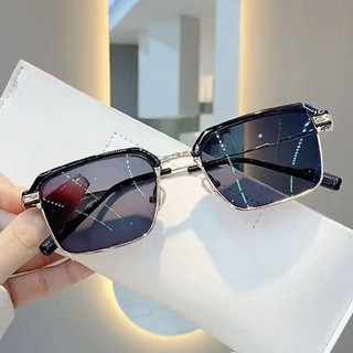 Kính cận thị đổi màu nửa khung thời trang, nam côn đồ đẹp trai, hình vuông hợp thời trang, mặt nhỏ, kính chuyên nghiệp, chống ánh sáng xanh và bảo vệ mắt chống tia cực tím