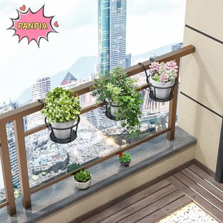 Pnpia Giỏ Ngoài Trời Sắt Cây Ban Công Hàng Rào Giá Tròn Chậu Hoa Giá Đựng Cây Trang Trí Sân Vườn Boutique