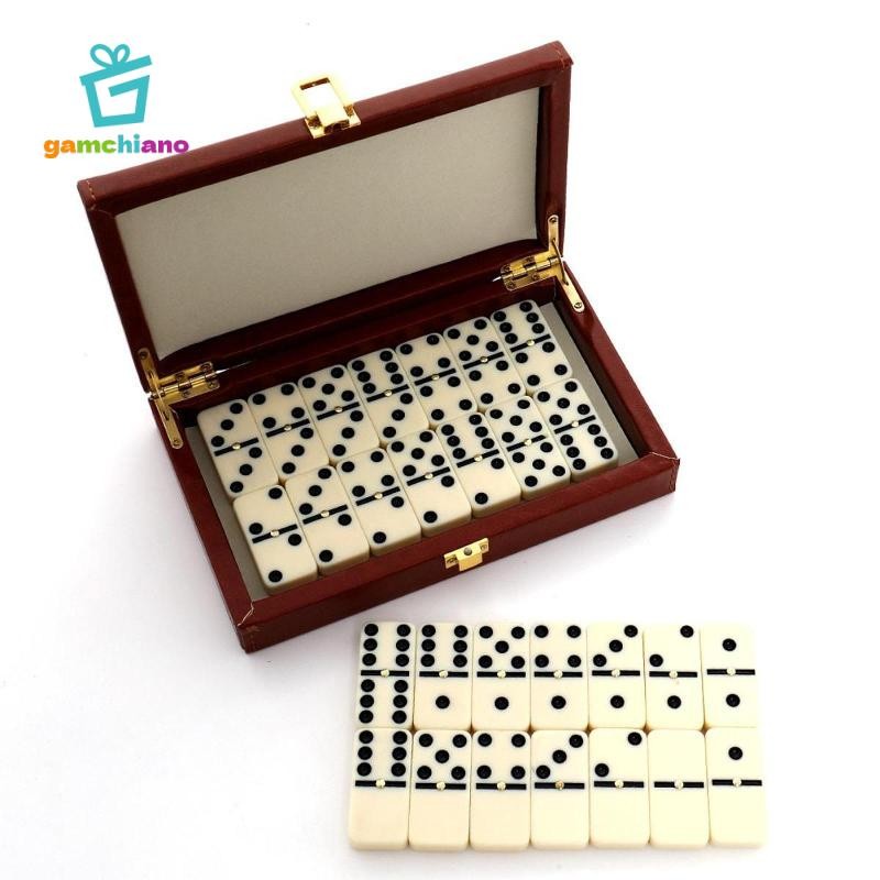 Gamchiano Dominoes Bộ Trò Chơi Có Hộp Quà Tặng 28 Thẻ Domino Công Cụ Giáo Dục Trẻ Em