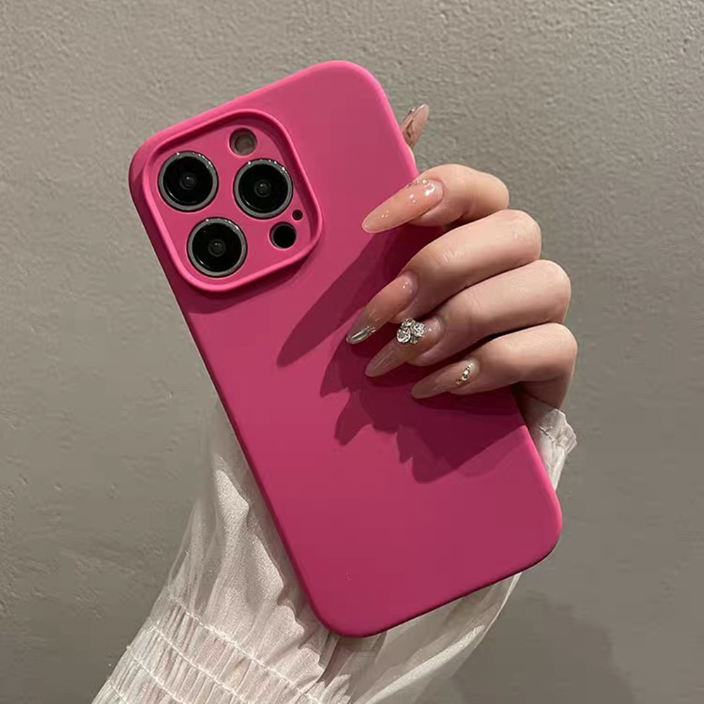 Pitaya Liquid Silicone Bảo Vệ Ống Kính Chính Xác Ốp Điện Thoại Cho iPhone 17 Pro Max 16 Plus 15 14 13 12 Vỏ Bảo Vệ Chống Sốc