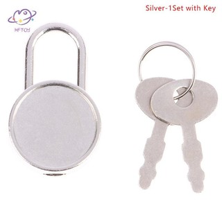 HFTOY 1 Bộ Khóa Hình Tròn Màu Khóa Phần Cứng Có Khóa Chìa Khóa Cho Hành Lý Du Lịch Cưới Hộp Trang Sức Nhật Ký Vali Sách ~