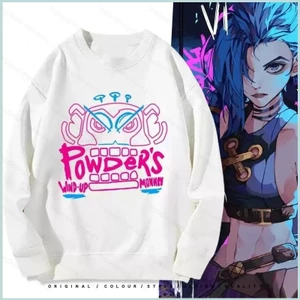 Bq Arcane 2 Liên Minh Huyền Thoại JINX Anime Áo Unisex Dài Tay