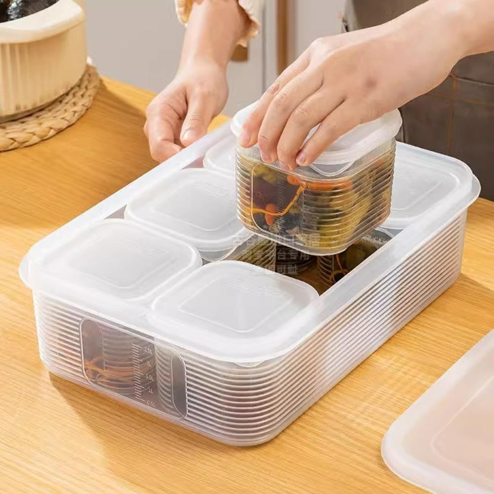 Hộp Bảo Quản Tủ Lạnh JIGK, Kệ Phân Loại Thực Phẩm Đa Năng Giá Sắp Xếp Tủ Lạnh, Bảo Quản Tươi Bền Hộp Bảo Quản Thực Phẩm Có Thể Tái Sử Dụng Nhà Bếp Tổ Chức