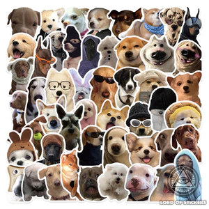 50 Hình Dán Sticker Meme Chó Cute Hài Hước Đáng Yêu