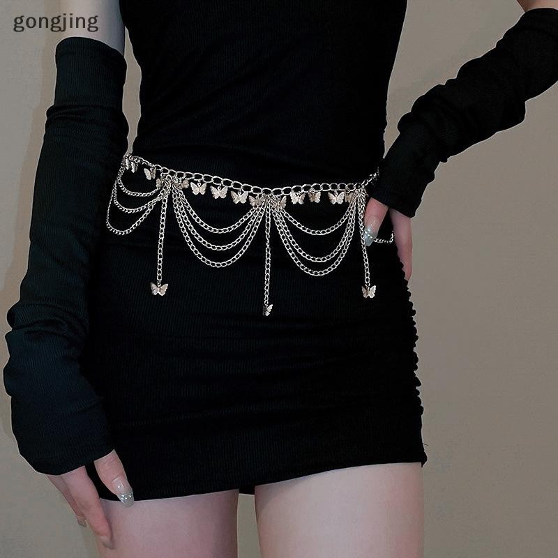 [gongjing] Dây Thắt Lưng Nữ Trang Sức Thời Trang Bụng Trang Trí Cơ Thể Kim Loại Nhiều Nữ Dây Thắt Lưng Trang Sức Thời Trang Bụng Trang Trí Cơ Thể Kim Loại Nhiều Lớp Pan