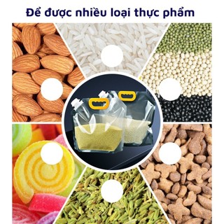 Túi đựng thực phẩm ngũ cốc hạt gạo dầu dấm túi pet cótay cầm nút vặn kín bảo quản nguyên liệu đồ ăn nhà bếp FE123
