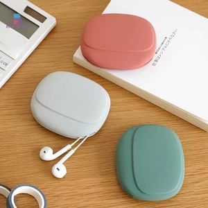 < Beartwo > Túi lưu trữ cáp dữ liệu silicon di động Hộp lưu trữ tai nghe Sạc điện thoại dễ thương Chìa khóa Túi lưu trữ môi Túi du lịch đẹp