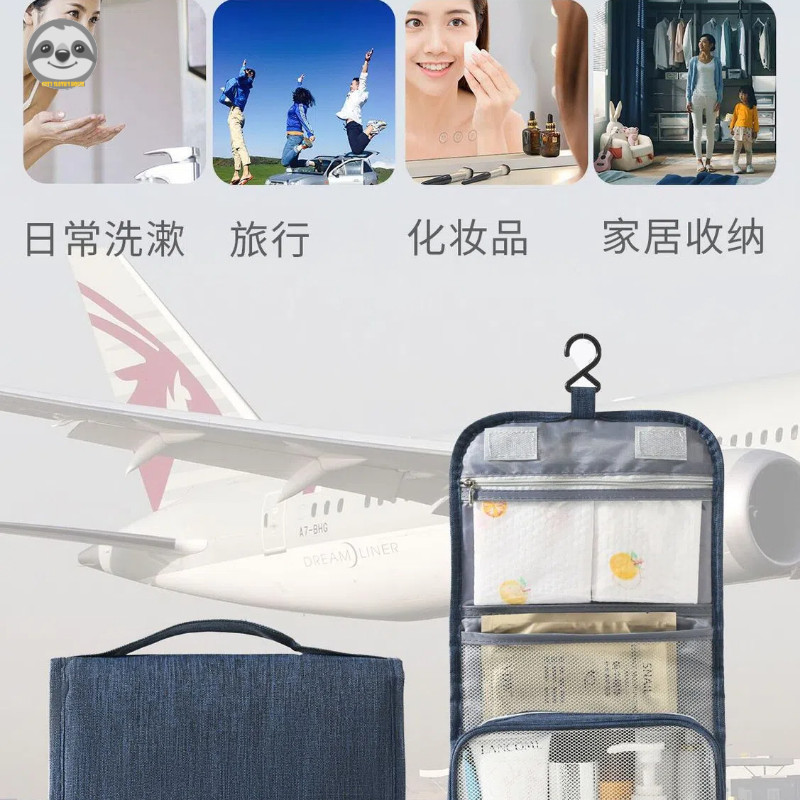 Túi đựng đồ vệ sinh du lịch có thể treo/đựng mỹ phẩm chống ẩm chống thấm nước dung tích lớn/túi vệ sinh di động Unisex