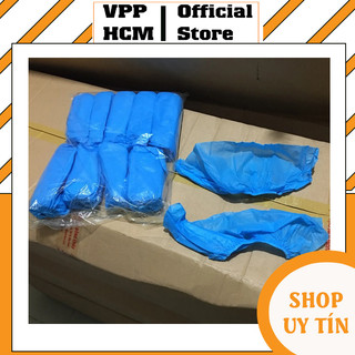Túi 50 Đôi Bọc Giày Phòng Sạch Vải Không Dệt Màu Xanh