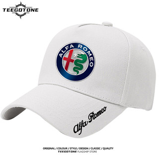 Logo Alfa Romeo xung quanh mũ mỏ vịt cotton che nắng mũ bóng chày người ngoài trời giản dị 0518