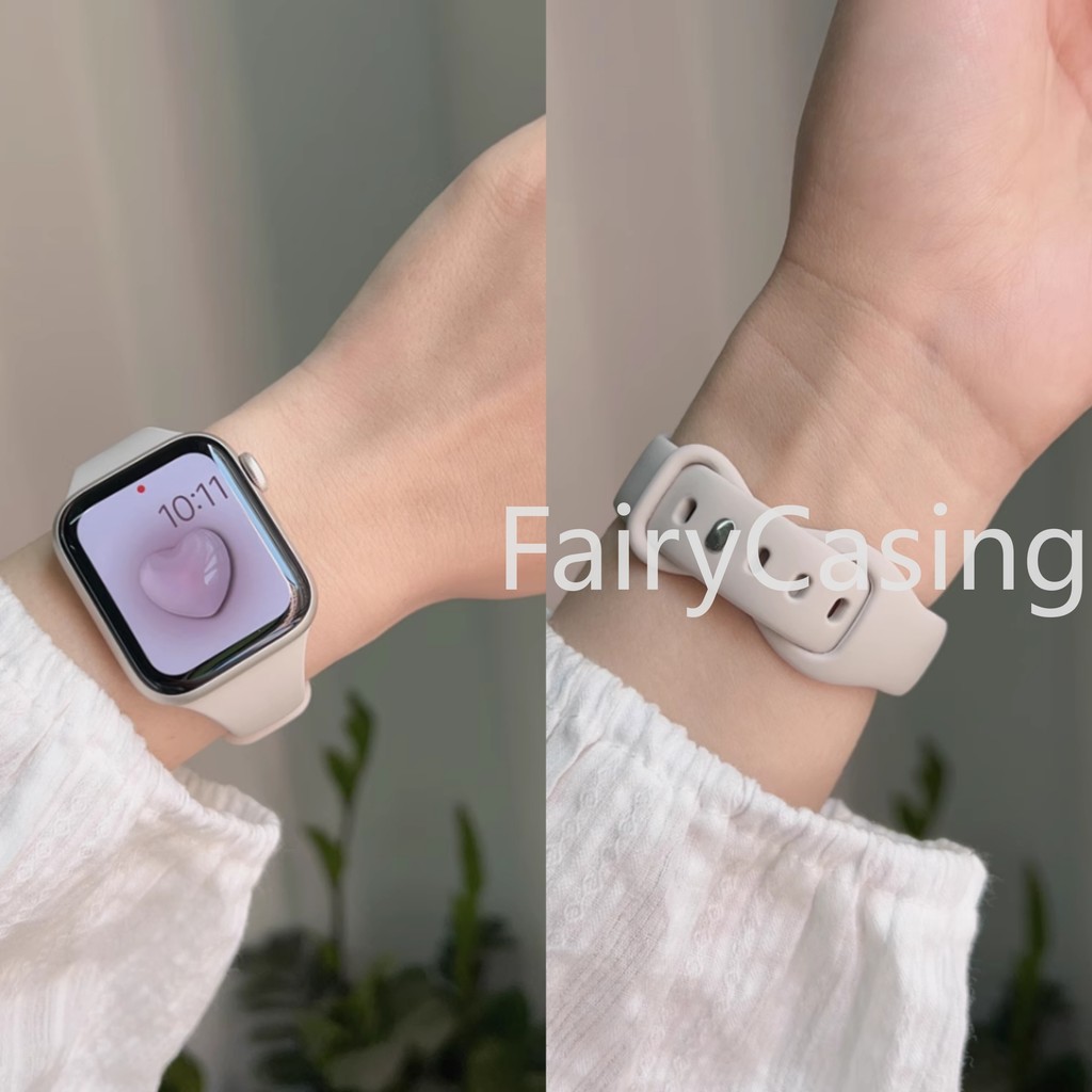 Dây đeo silicon mềm mỏng S11 cho Apple Watch 42mm 46mm 40mm 41mm 45mm 44mm 38mm 49mm Ultra 2 Vòng đeo tay cho iwatch Series 10 9 8 7 6 3 SE S11 S11 Dây đeo