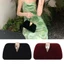 Túi ly hợp buổi tối CPINCP, Nhung thiết kế sang trọng Túi xách bữa tối trang trọng, Ví đen cổ điển Tiệc cưới