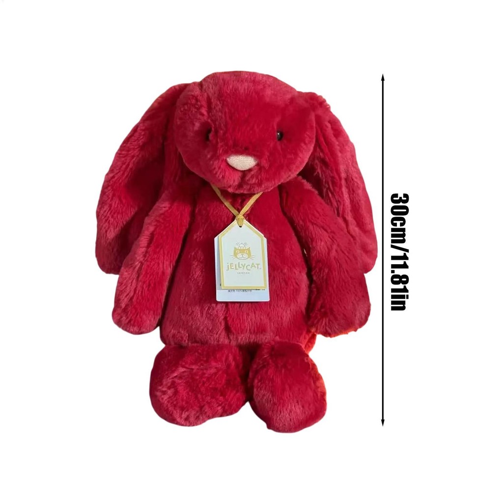 Jellycat Bashful Luxe Scarlett Bunny Thỏ Sang Trọng Búp Bê Giáng Sinh Quà Tặng Năm Mới saixit2vn