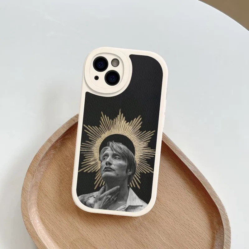 Ốp điện thoại TP-1 G-Graham H-Hannibal Mads Mikrokelsen Da cứng cho iPhone 16 17.35 14 13 12 Mini 11 14 Pro Max Xs X Xr 7 8