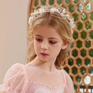 Băng đô vòng hoa NCE, tiara bohemian thanh lịch cho bé gái và người lớn