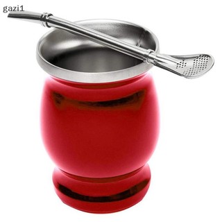 [Gazi1] Yerba Mate Gourd Set Cốc trà và illa Set Boutique