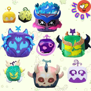 ✨HUGGA✨Blox Fruits Đồ chơi sang trọng Roblox Blox Fruit Plushie Fruit Plushie Trò chơi đồ chơi sang trọng Trái cây Quỷ Anime Búp bê Sinh nhật Quà tặng Giáng sinh Thích hợp cho quà tặng trẻ em