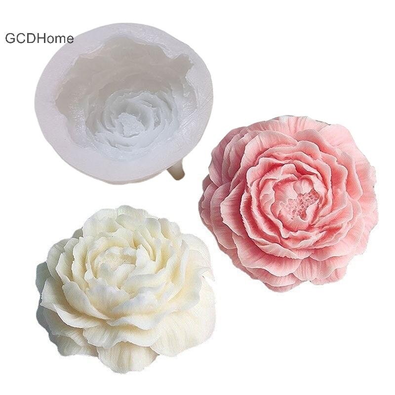 GCDHome Khuôn Bánh Silicon Xà Phòng Sô Cô La Nến Dụng Cụ Làm Khuôn Dập Nổi Hoa Hoa Thơm Kẹo Handmade HOT Trang Trí Đám Cưới
