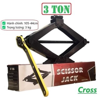 Kích nâng gầm xe ô tô chữ A đầu bám xoay 360 độ linh hoạt 2 tấn, 3 tấn loại mới dùng cờ lê đa năng