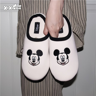 [Xixitiao x Disney] Dép đi trong nhà/Mickey&Minnie Disney/Đế mềm thông thường Hộ gia đình im lặng