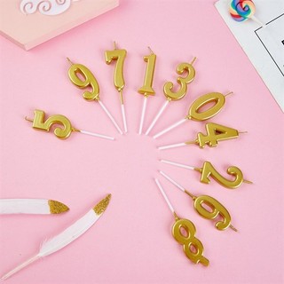 Nến Số Vàng  number candles Sang Trọng – Điểm Nhấn Hoàn Hảo Cho Mọi Bữa Tiệc bánh sinh nhật và các dịp kỷ niệm