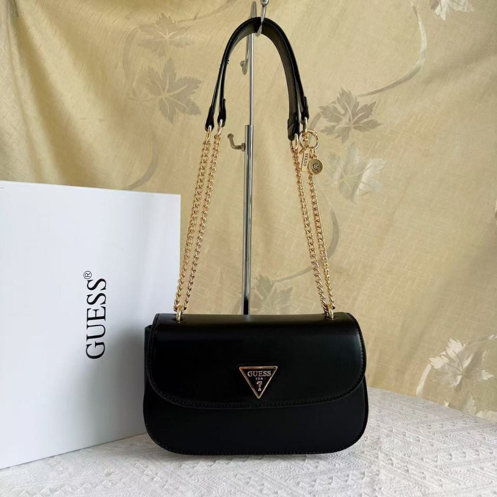 Túi đeo vai dây chuyền nữ GUESS Túi yên ngựa in hình thời trang