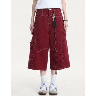 Quần short denim nam ESEA phong cách đường phố cổ điển Mỹ phong cách Nhật Bản chất lượng cao phong cách trung tính