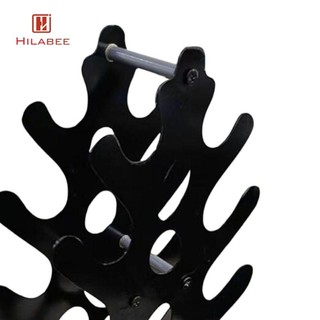 Giá đỡ tạ HILABEE Giá đỡ tạ Giá đỡ tạ Nhỏ gọn Tiết kiệm không gian Lắp ráp dễ dàng Trọng lượng kim loại Dụng cụ sắp xếp để tổ chức phòng tập thể dục tại nhà