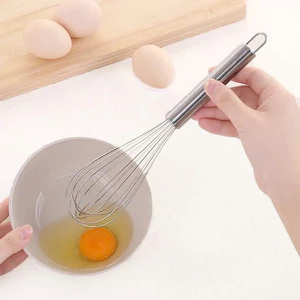 Dụng cụ đánh trứng cầm tay, khuấy trộn bột, đánh bông kem bơ bằng thép không gỉ inox