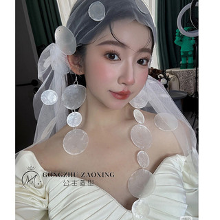 Bông tai tua rua vỏ dài có cảm giác và khí chất cao cấp