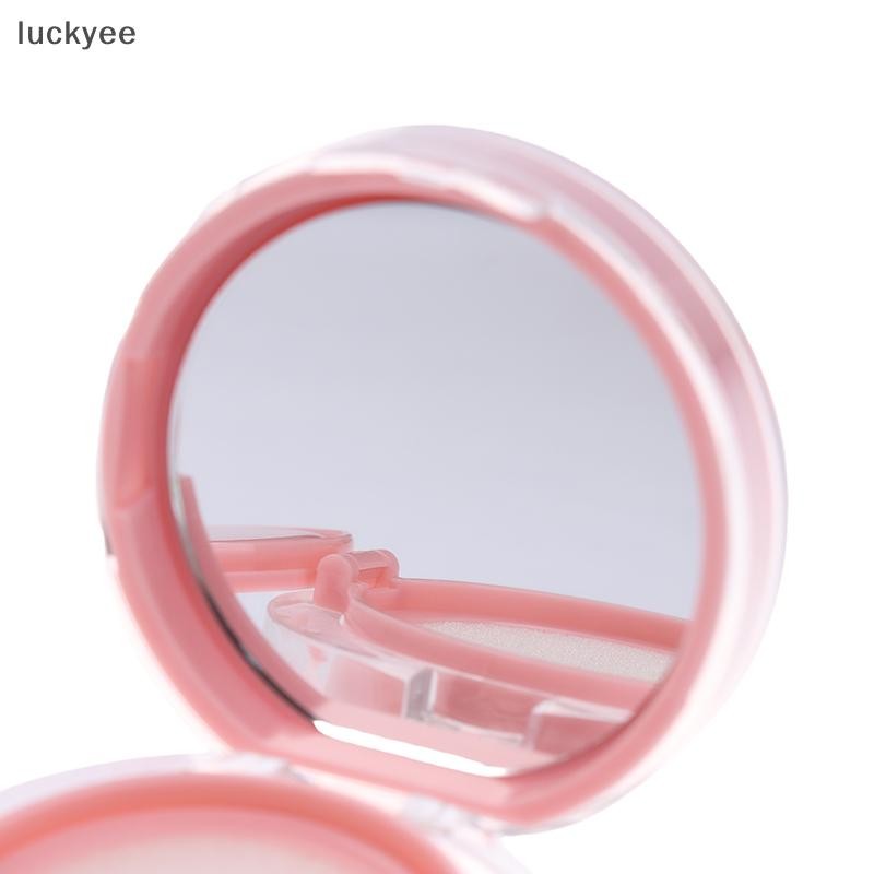 Luckyew Màu Hồng Đệm Không Khí Nền DIY Hộp Rỗng Puff Hộp Có Gương Cho BB Kem Hộp Đựng Mỹ Phẩm Hộp Đựng Trang Điểm Chăm Sóc Da TQ
