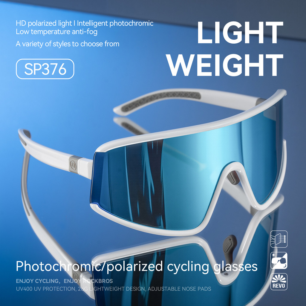 Kính đi xe đạp Rockbros photochromic, chống sương mù và gió, phù hợp cho các hoạt động thể thao ngoài trời