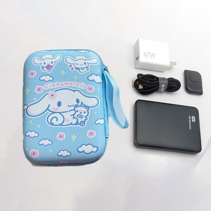 Dễ Thương Cinnamoroll 2.5 inch HDD Túi Đựng Đĩa Cứng 2.5 "Túi Đĩa Cứng Bên Ngoài Túi HDD Túi Ổ Cứng Di Động Túi