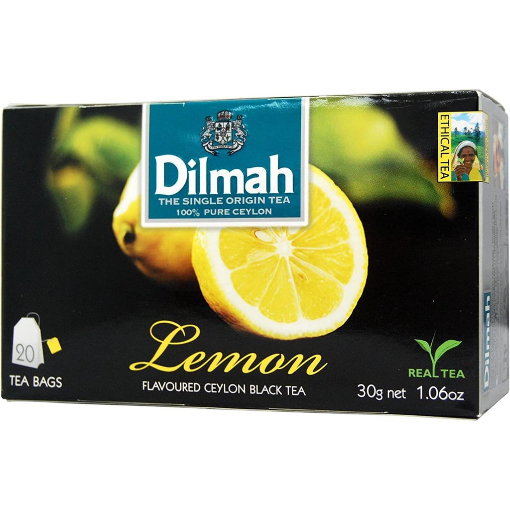 Trà Dilmah Chanh Lemon Tea Hộp 30g, Hương Chanh Tươi Mát Khới Đầu Ngày Mới Sảng Khoái
