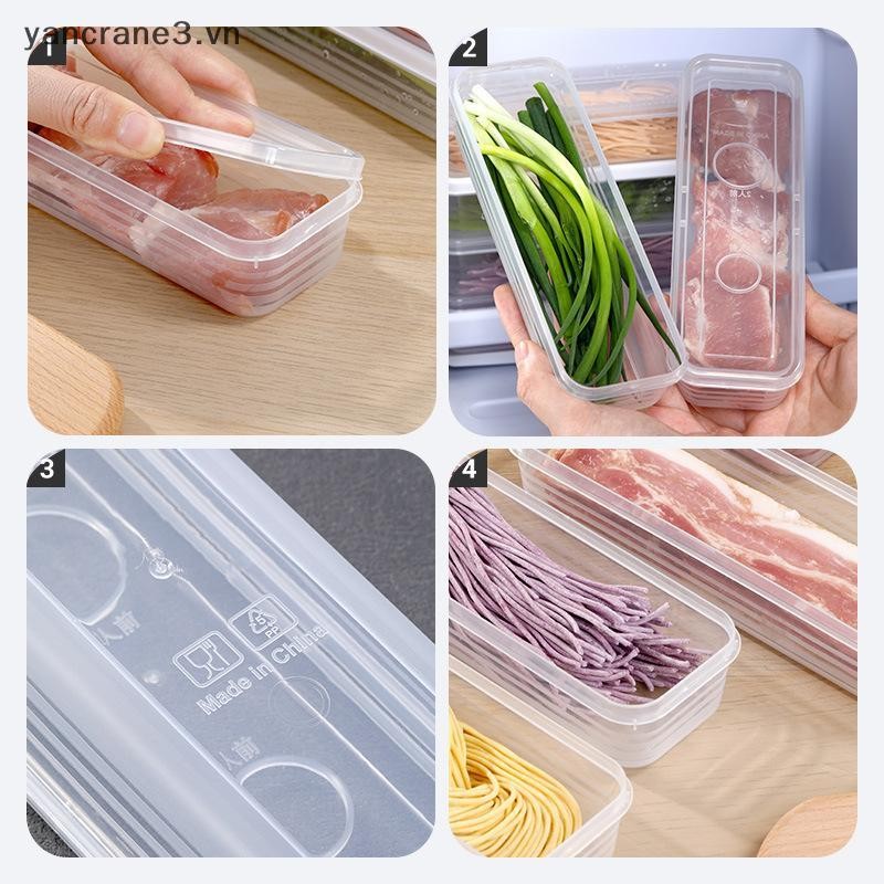 {YAN3} Hộp Tươi Mì Nhựa Bảo Quản Thực Phẩm Hộp Kín Hình Chữ Nhật Hộp Đựng Trái Cây Tủ Lạnh Bảo Quản Đồ Dùng Nhà Bếp Dụng Cụ Gia Đình {yancrane3.vn}