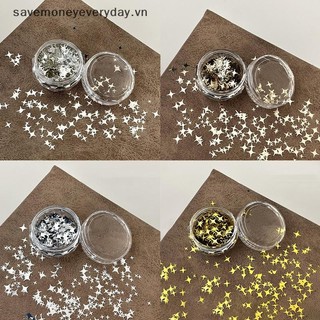 [savemoneyeveryday] 1 Hộp Móng Tay Lấp Lánh Hình Ngôi Sao Kim Sa Lấp Lánh Mảnh Lấp Lánh Paillette Móng Tay Nghệ Thuật Quyến Rũ Trang Trí DIY Lát Phụ Kiện [vn]