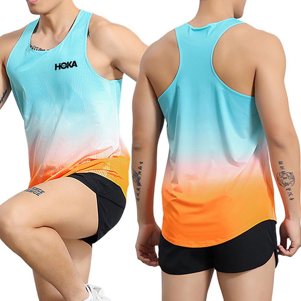 Áo Vest thể thao thoáng khí không tay cho cặp đôi mùa hè Marathon chạy bộ nhanh khô