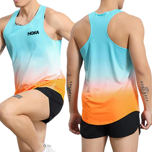 Áo Vest thể thao thoáng khí không tay cho cặp đôi mùa hè Marathon chạy bộ nhanh khô