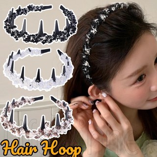 Băng đô gợn sóng dành cho nữ - Thanh lịch, Phong cách INS Hàn Quốc, Y2K - để rửa mặt, trang điểm - Phụ kiện tóc thời trang - Công cụ kiểu tóc DIY - Vòng chải tóc chống trượt có răng