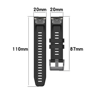 Dây đeo silicon 20/22/26mm tháo nhanh cho Garmin Fenix 7 7X 7S 8 6X 6S 5X 965 955 945 935 pro Sapphire
