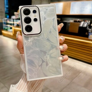 Ốp điện thoại giấy lấp lánh itel Super 26 Ultra Feather cho Itel S25 Ultra S25Ultra S26Ultra 5G Vỏ mềm trong suốt TPU Ốp lưng silicon Vỏ bảo vệ ống kính máy ảnh