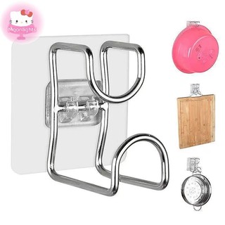 Moonlights Không Đục Lỗ Phòng Tắm Nhà Bếp Traceless Chậu Rửa Lưu Trữ Móc Tiết Kiệm Không Gian Tổ Chức Treo Tường Móc Dính Giá Để Đồ EN