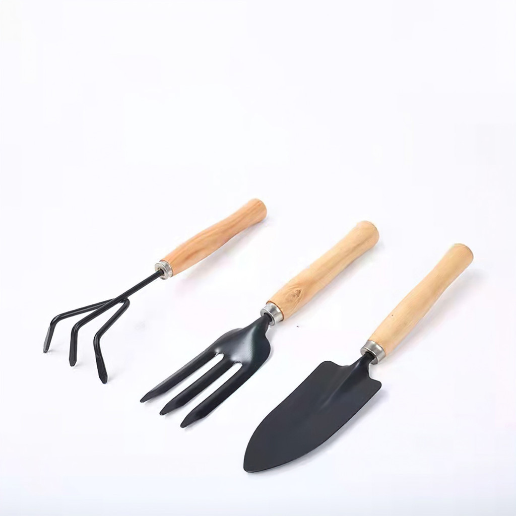 Bộ 3 Món Dụng Cụ Làm Vườn To (Xẻng Làm Vườn - Xới Đất - Cào Đất)