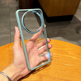 Ốp điện thoại di động dùng cho vivoX200Pro Ốp lưng trong suốt HD đơn giản không vàng mềm chống va đập khung kim loại Spot goods