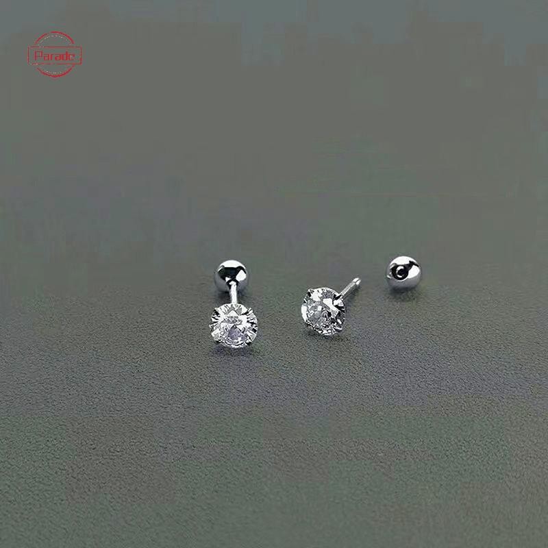 Diễu Hành 1 Cặp Bông Tai Zircon Cho Nữ Xương Tai Móng Tay Sụn Bông Tai Xoắn Ốc Bông Tai Trang Sức Cơ Thể Quà Tặng VN