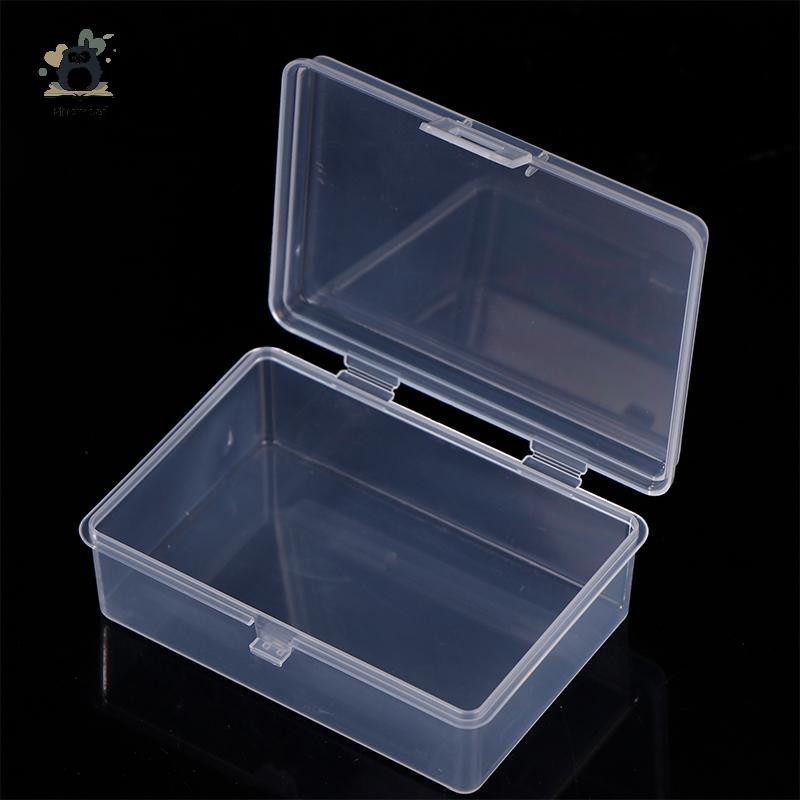 [Bluemood] Hộp đựng thẻ nhựa bán trong suốt nhỏ Thư mục Hộp đựng đồ trang sức lật mờ Phụ kiện lưu trữ Sắp xếp hộp đóng gói Mới