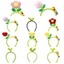 DELMER Sang Trọng Hoa Tóc Hoop, Tulip Bean Sprout Flowers Headband, Thời Trang Trụ Hoạt Hình Phụ Kiện Tóc Hàng Ngày
