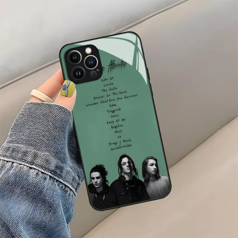 Bk-1 Chase Atlantic Music Thời Trang Ốp lưng IPhone 14 Pro Max 12 11 13 Mini X XR XS 8 7 6 Plus SE 2020 Ốp Lưng Kính Cường Lực
